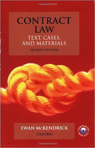 Contract Law Text Cases Materials Mckendrick Ewan 9780199274802 Amazon Com Books