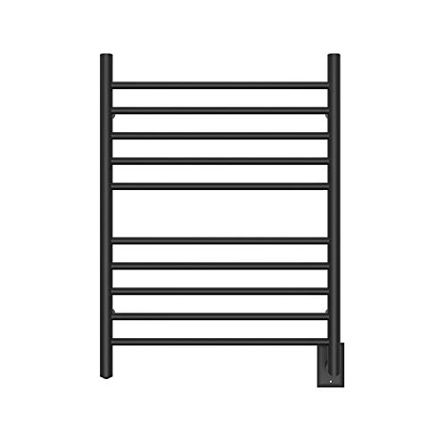 Amba RWH-SMB Radiant Hardwired Straight Towel Warmer, Matte Black