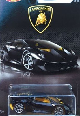 Hot Wheels 2017 Lamborghini Series Lamborghini Sesto Elemento 2/8, Black
