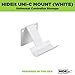 HIDEit Mounts (2-Pack White Uni-C Controller Wall Mount - Compatible with PS5 Pro and All Playstations | Xbox | NVIDIA | Nintendo Switch Controllers and More - Mount for Video Game Controllers