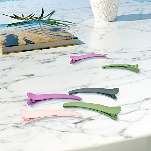 16 Stück Abteilklammern, Friseur Mehrfarbige Haarklammern Haarspange Haarclips für Friseurbedarf, Friseur Haarklammern Combi-Clip Kunststoff für Frauen Mädchen Friseur Styling Salon (7.5cm+11.5cm)