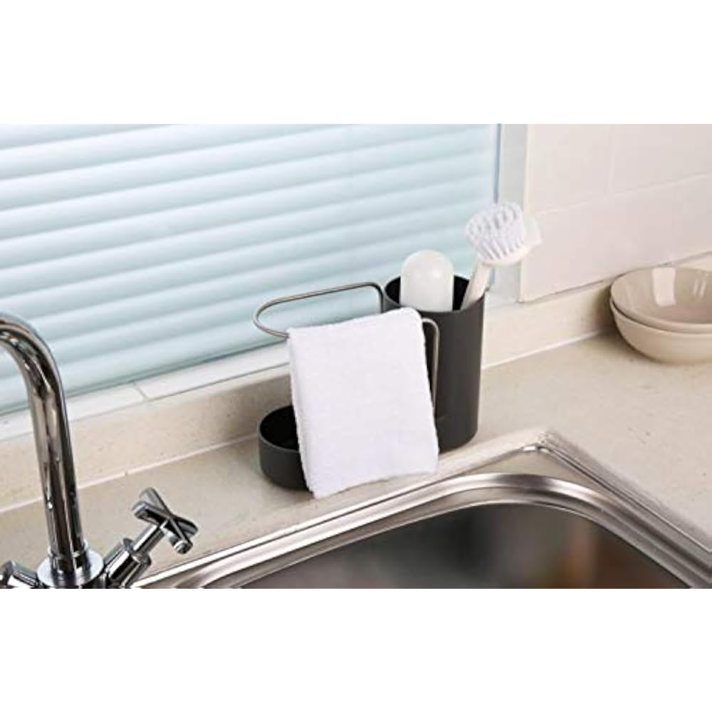 Sink Caddy Kitchen Organizer Sponge Holder With Dish Cloth Towel And Cleaning 653829939114 eBay