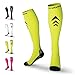 Rymora Compression Socks for Women & Men Circulation - Fluorescent, Medium - Knee High Shin Splint Support Sock - Sports, Running, Cycling, Work, Pregnancy