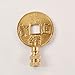 Solid Brass Coin Finial from The Qing Dynasty 1875-1908