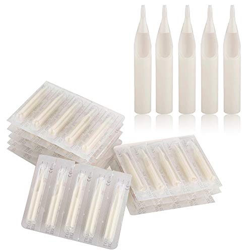 Disposable Tattoo Tips - SOTICA 100pcs Assorted Tattoo Tips Tubes for 3R 5R 7R 9R 11R 5F 7F 9F 11F 13F Tattoo Needles Round Diamond Flat/Magnum Sterileze Tips Grips Tattoo Supplies Tattoo Kits - Thumbnail 5