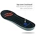 Sof Sole Men's Thin Fit Medium Arch Lightweight Low Volume Shoe Insole, Black, M 11-12.5