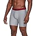 Under Armour mens Tech Boxerjock 6-inch Multipack , Mod Gray Light Heather (011)/Jet Gray Light Heather , Small
