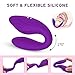Adorime 2 in 1 Clitoral G-spot Vibrator for Women, Wireless Anal Clitoris Stimulator, Waterproof Vaginal Massager with 10 Powerful Vibrating Modes, Rechargeable Adult Sex Toys for Female Masturbation
