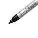 Sharpie Metal Barrel Permanent Markers, Bullet Tip, Black, 12 Count