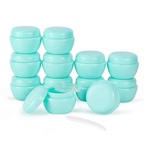 LONGWAY 1 Oz (30ML) Little Plastic Jars with Lids and Inner Liners