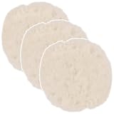 TCP Global 7" Synthetic Wool Blend Polishing Pad Bonnets (Pack of 3)