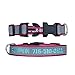 LovelyDog Embroidered Personalized Dog ID Collar, 4 Adjustable Sizes: Extra-Small, Small, Medium, Large with Dog Name Phone#, Reflective Pet Pink Dog Collars for Boy & Girl Dogs, X XS M L XLthumb 1