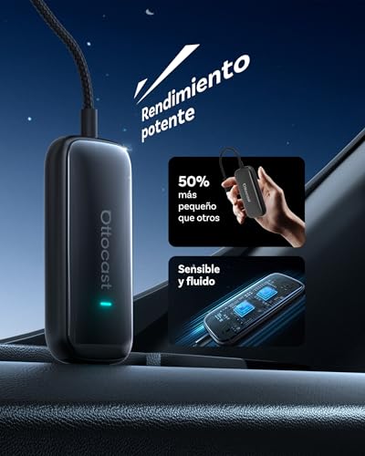 OTTOCAST Play2Video Ultra, Wireless CarPlay Adapter & Android Auto AI Box with Prime Video Youtube WiFi 6 5G Bluetooth 5.4 CarPlay Youtube Adapter for Most Cars 2016+
