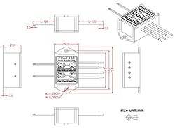 Electronics-Salon 1PCS Dual SPST-NO 10Amp Power