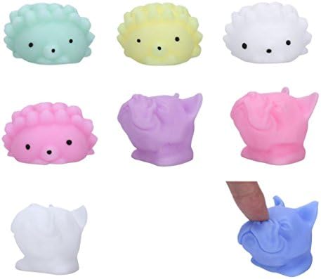 Yeefant Stress Relief Extrusion Hedgehog Dog Super Soft Slow Rising Relaxing Anti-Anxiety Squeeze Mini Colorful Scented Collection Squeeze Stress Reliever Toy For Kids Adult,Random,1.58x2.76 Inch
