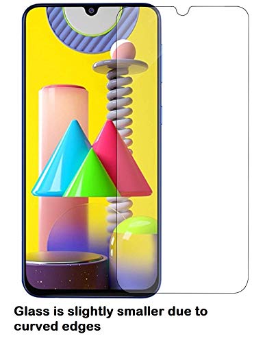 JGD PRODUCTS® [ Pack of 2 ] Samsung Galaxy M31/M21/M30S/M30/A30/A50 (Except Edges) Tempered Glass | Case Friendly Temper