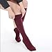 Fytto 1020 Women’s Compression Socks, Opaque 15-20mmHg Hosiery, Flight Stockings – Smooth-Knit Professional Support for Business & Travel, Burgundy, Large