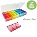 ZAXOP Weekly Pill Box, 7 Day Travel Pill Organizer,Morning Afternoon Evening 3 Times A Day,Large Capacity Pill Case, BPA Free