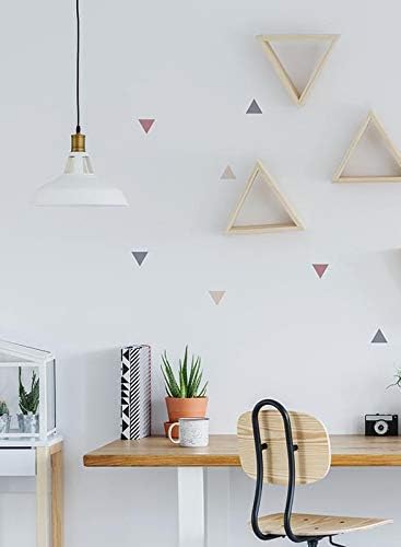 MILUKA Triangle Wall Stickers for Bedrooms Living Room, Pink - Image 3