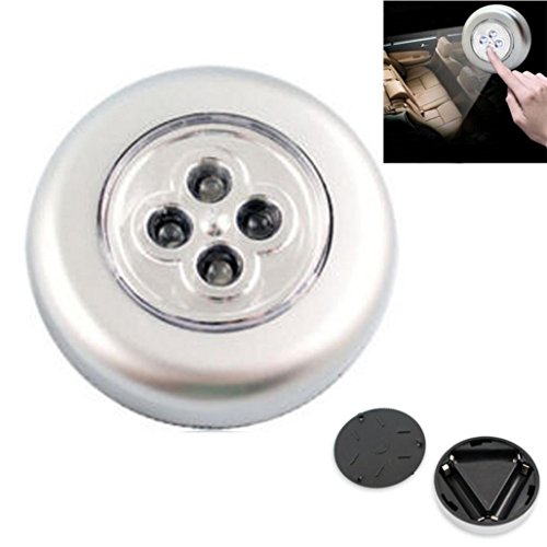 4 LED Touch Night Light ,Tuscom Home Kitchen Under Cabinet Closet Push Stick On Lamp