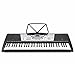 Hamzer 61-Key Digital Music Piano Keyboard - Portable Electronic Musical Instrument - LCD Display