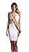 Rainbow Bride Gay Wedding Sash - Premium Bridal Grade Satin Metallic Gold Diamond Bride to Be Sash LGBTIQA+ Pride Lesbian Sash(DiaB2B Gld) RBW