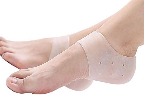 Silicone Gel Heel Foot Protector, Maysky Heel Protectors,Moisturizing Compression Sleeve Cushion,Relieve Heel Pain from Plantar Fasciitis, Heel Spur, 1pair