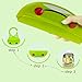NCYBIB Silicone Bibs for Baby 2 Pack Waterproof Baby Bib for Girls and Boys Easily Wipe Clean with Food Catcher Pocket Christmas Gifts(Frog-Green/Blue)