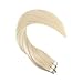 Tape in Hair Extensions Human Hair 16 Inch Tape in Extensions Real Hair 50g 20pcs Remy Hair Tape in Extensions Silky Straight Color #60 Blonde