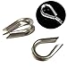 Anndason 50 PCS M3 304 Stainless Steel Thimble for 1/8