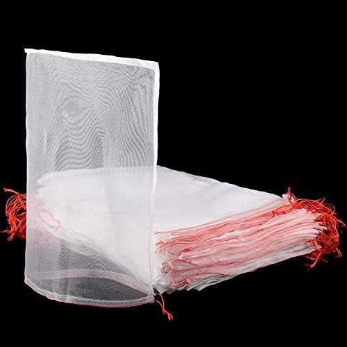 Reusable Fabric Fruit Protection Bags Prevent Birds Bugs Flies Easy Install With Twist Wire
