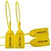 Leadseals(R) 100 PlasticTamper Seals, Zip Ties for Fire Extinguishers Pull Tite Security Tags Numbered Disposable Self-Locking Tie 250mm Length (Yellow)