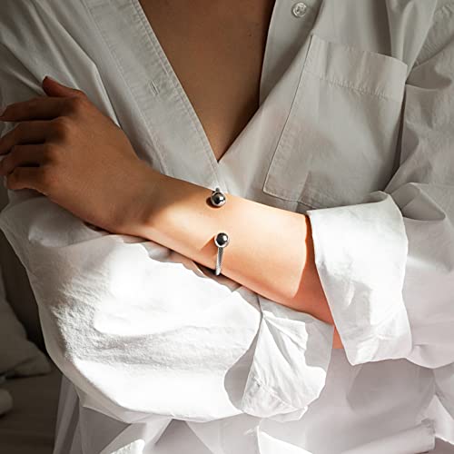 MagnetRX® Magnetic Bracelet Cuff Twisted Cable Stainless Steel