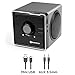 GOgroove BlueSYNC BX Portable Wireless Bluetooth Speaker - Rechargeable Compact Speaker with NFC, AUX and USB Inputs, Mic, Playback Controls for Flash Media, 4-6 Hour Battery (Wireless, Silver)