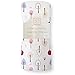 SwaddleDesigns Marquisette Swaddling Blanket, Premium Cotton Muslin, Very Berry Cute and Calm