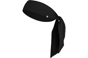 BISMAADH Dri-Fit Sweat Wicking Tie Headband Unisex - Bandana Headband - Sports, Running, Football, Workout Sweat Headband for Men - Pirate Bandana,