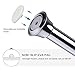 KAMANINA 1 Inch Shower Curtain Rod, 54 to 90 Inches,Chrome, Trumpet End, Twist Lock Design