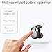 Mini Invisible Wireless Earbud, FANZY in-Ear Bluetooth Headphones with Mic, Hands-Free & Noise Canceling Wireless Earpiece for Car Running Music (Black)