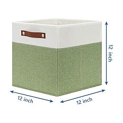 Temary 12 Inch Fabric Storage Cubes Storage Bins