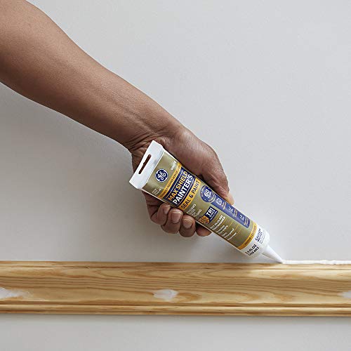 GE Max Shield Painter's Siliconized Acrylic Latex Sealant Caulk, White, 5.5oz - Thumbnail 3