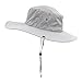 Connectyle Unisex Daily Outdoor Cowboy Sun Hat Wide Brim Bucket Fishing Hats Summer String Hat Cap