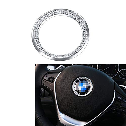 Car Steering Wheel Center Metal Crystal Diamond Decorative for BMW New 3 Series 320 GT5 Series X1 X 3 X4 X 5 X6 E46 E30 E34 E36 E39 E53 E60 E90