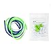 BUTEFO DIY Spiral Wire Cable Protectors/Cable Wrap/Wire Organizer/Cord Manager for most of Charging Data cable (Green+Deep Blue+White)