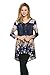 Frumos Womens Tunic Top For Leggings High Low T-Shirts X-Large Navy