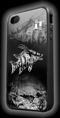 iPhone 5, 5s Black Case Skin Custom Fine Art Spear IT Spearfishing Hogfish Diving