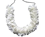 White Cloth Hair Flower for all Indian classical dance hair styling and makeup