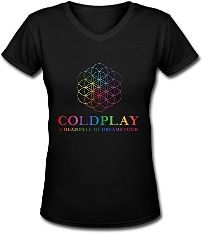 Coldplay A Head Full of Dreams Fan Tour 2016V Neck T Shirt for Women