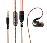 BearBizz EM390 Waterproof Sweatproof Sports/Running/Outdoors Headset Headphones, in-ear Earphones Earbuds with Mic for iPhone Samsung iPod MP3 MP4, and other 3.5mm Jack Devices (Black)