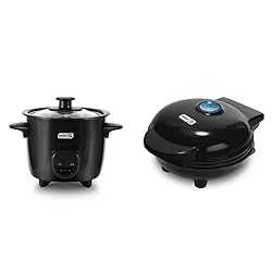 Dash DRCM200BK Mini Rice Cooker Steamer & DMS001BK