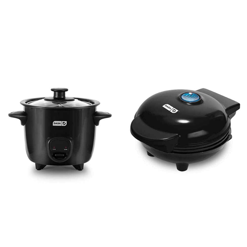 Dash DRCM200BK Mini Rice Cooker Steamer & DMS001BK